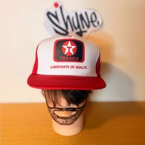 Texaco Red and White Trucker Hat